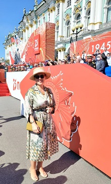 Екатерина Артюшкина приняла участие в параде   